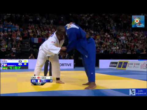 Judo 2014 European Championships Montpellier: Okruashvili (GEO) - Riner (FRA) [+100kg] final