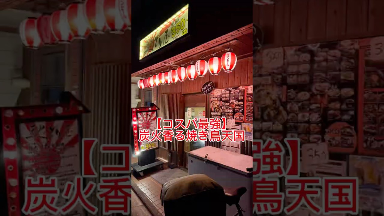 【コスパ最強】炭火香る焼き鳥天国！馳どり屋 東寺店で爆食レビュー🔥 #グルメ