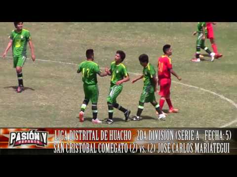 SAN CRISTÓBAL COMEGATO (2) vs. (2) JOSÉ CARLOS MARIÁTEGUI (FECHA: 5 - SERIE: A) 2DA DIVISIÓN