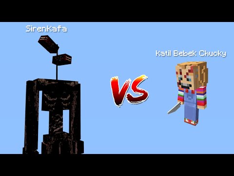 SİREN KAFA VS KATİL BEBEK CHUCKY BÜYÜK SAVAŞ - Minecraft