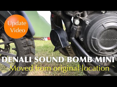 Update on Denali Sound Bomb Mini relocation on the Honda CB500X