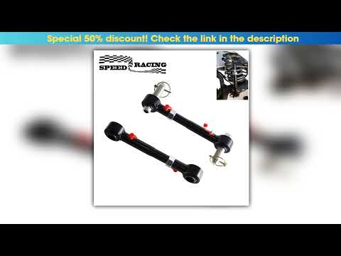 256 Lifts Front Sway Bar Links Disconnects For Jeep WranglerJK JKS 24 Doors 20072018 AdjustableCar