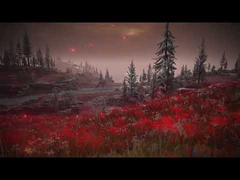 ELDEN RING SHADOW ERDTREE CHARO'S HIDDEN GRAVE RED FLOWER FIELD 1 HOUR AMBIENCE (2024 PC)