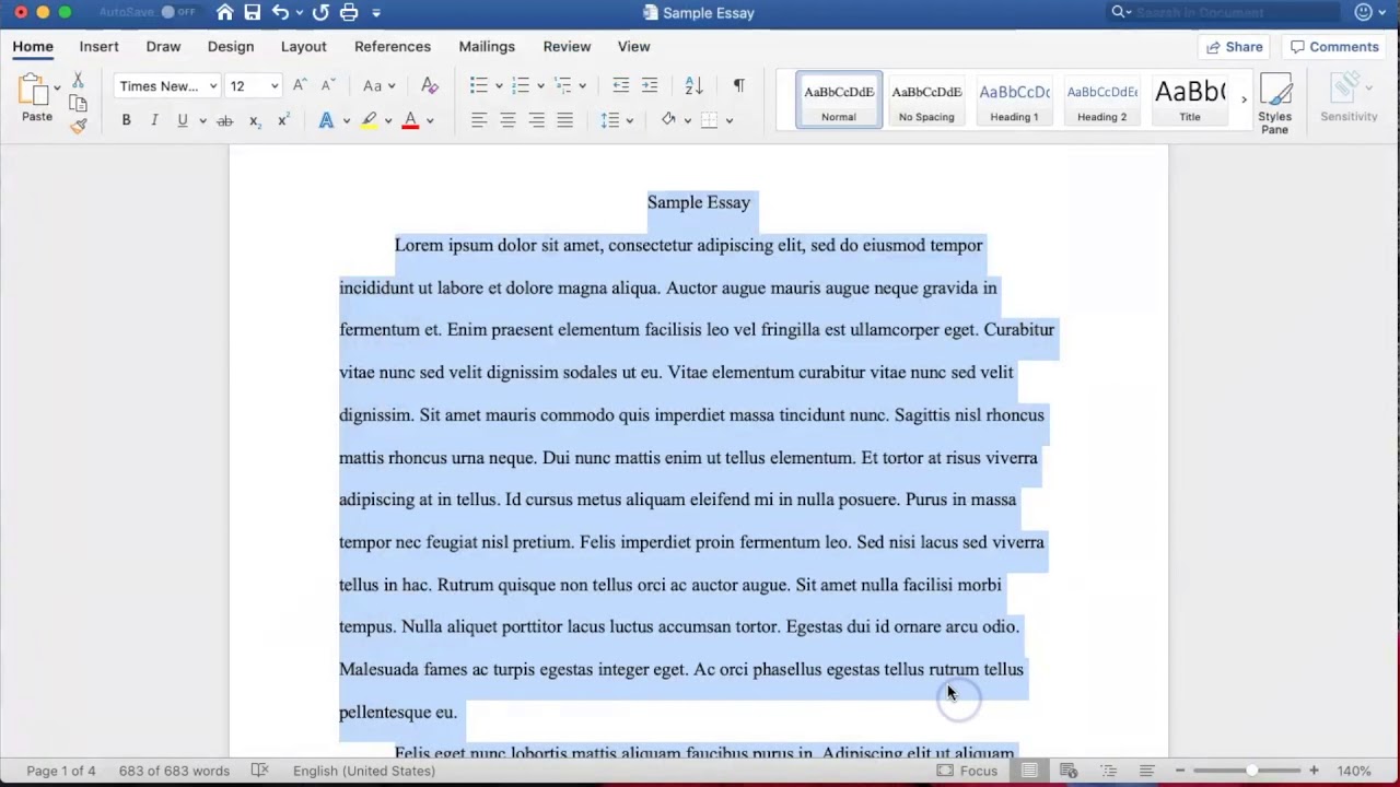 Essay Formatting Tips