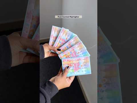 Kawaii Fruit Scented Highlighter 🌷✨🎀#kawaii #cute #stationery #stationary #highlighters #fruit