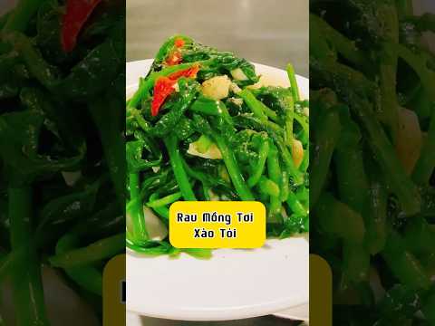 Hướng dẫn rau mồng tơi xào tỏi cực ngon tại nhà #food
