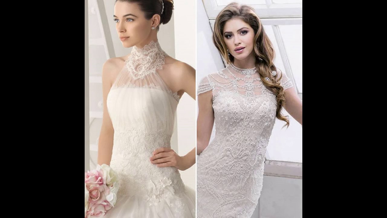 Los mejores Vestidos de novia al cuello