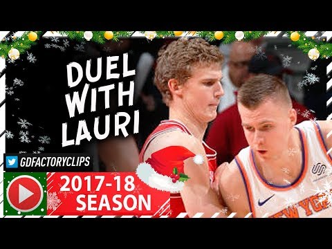 Kristaps Porzingis Full Highlights vs Bulls (2017.12.27) - 23 Pts, SICK Duel vs Lauri Markkanen!