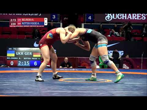 1/8 WW - 76 kg: A. BELINSKA (UKR) v. A. ROTTER FOCKE (GER)