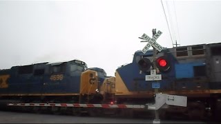 preview picture of video 'CSX Trains This Way That Way Folkston Georgia'