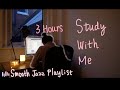 3 Hours (50/10 Pomodoro With Music) Study With Me | Smooth Jazz Music While Sun Set