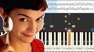 YANN TIERSEN - LA DISPUTE - AMELIE OST - Piano Tutorial + Sheet Music