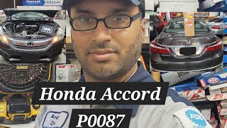 Honda Accord 2016 P0087 Diagnostic + How to Replace Fuel Pump (In-Tank)