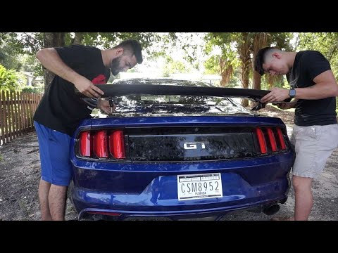 APR GTC 200 Carbon Fiber Wing Install // 2015-2020 Mustang GT