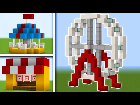 Minecraft: How To Make an Amusement Park! (10 Ideas!)