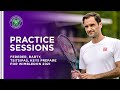Federer, Barty, Tsitsipas, Keys - Pre-Tournament Practice | Wimbledon 2021