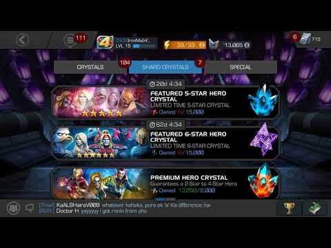 First Ever 4 Star Hero Crystal Opening - Marvel Contest Of Champions