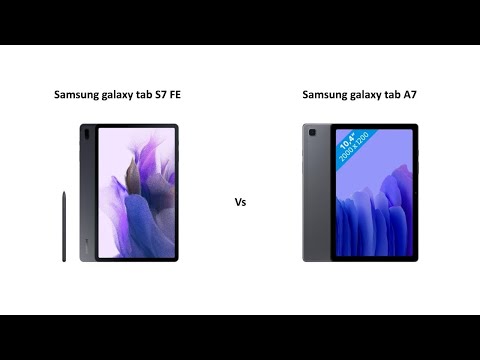 Samsung Galaxy Tab S7 FE vs Samsung Galaxy Tab A7 comparison | Samsung galaxy tab A7 vs S7 FE CKTECH