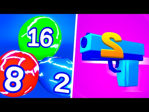 Melty Bubble vs Merge Gun Run - 123456789 ⭐ Max Level Gameplay (Part 2)