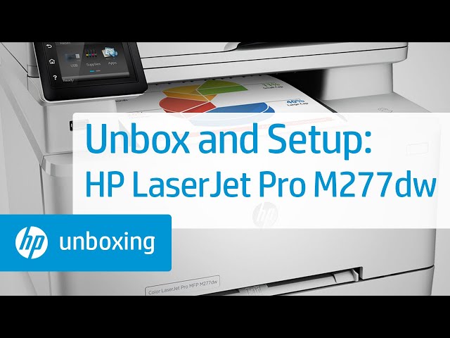 Video teaser for Unboxing, Setting Up, and Installing the HP Color LaserJet Pro MFP M277dw