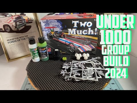 #under1000gb24: Quick Build Update | AMT Modelking Twin V8 Dragster ‘Two Much