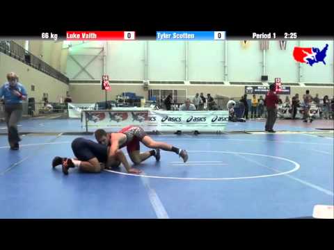Luke Vaith vs. Tyler Scotten at 2013 ASICS University Nationals - FS