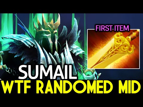 SUMAIL [Wraith King] WTF Randomed Mid with First Item Radiance Dota 2