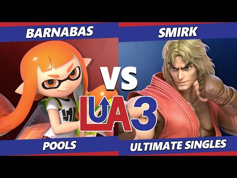 LEVELUP Arena 3 - Barnabas (Inkling) Vs. Smirk (Ken) SSBU Ultimate Tournament