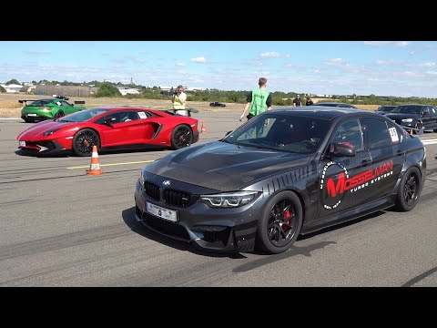 740HP BMW M3 F80 Mosselman vs Lamborghini Aventador SV LP750-4