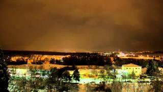 preview picture of video 'Snow night timelapse at CERN'