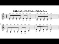 037-Jolly Old Saint Nicholas music sheet