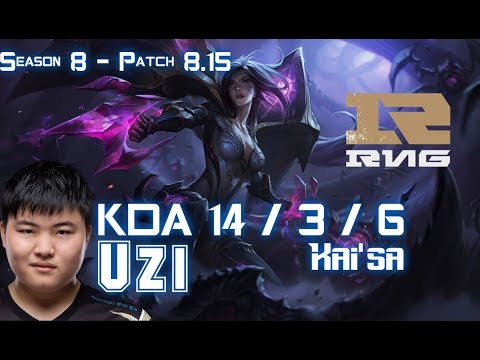 RNG Uzi KAI'SA vs DRAVEN ADC - Patch 8.15 KR Ranked