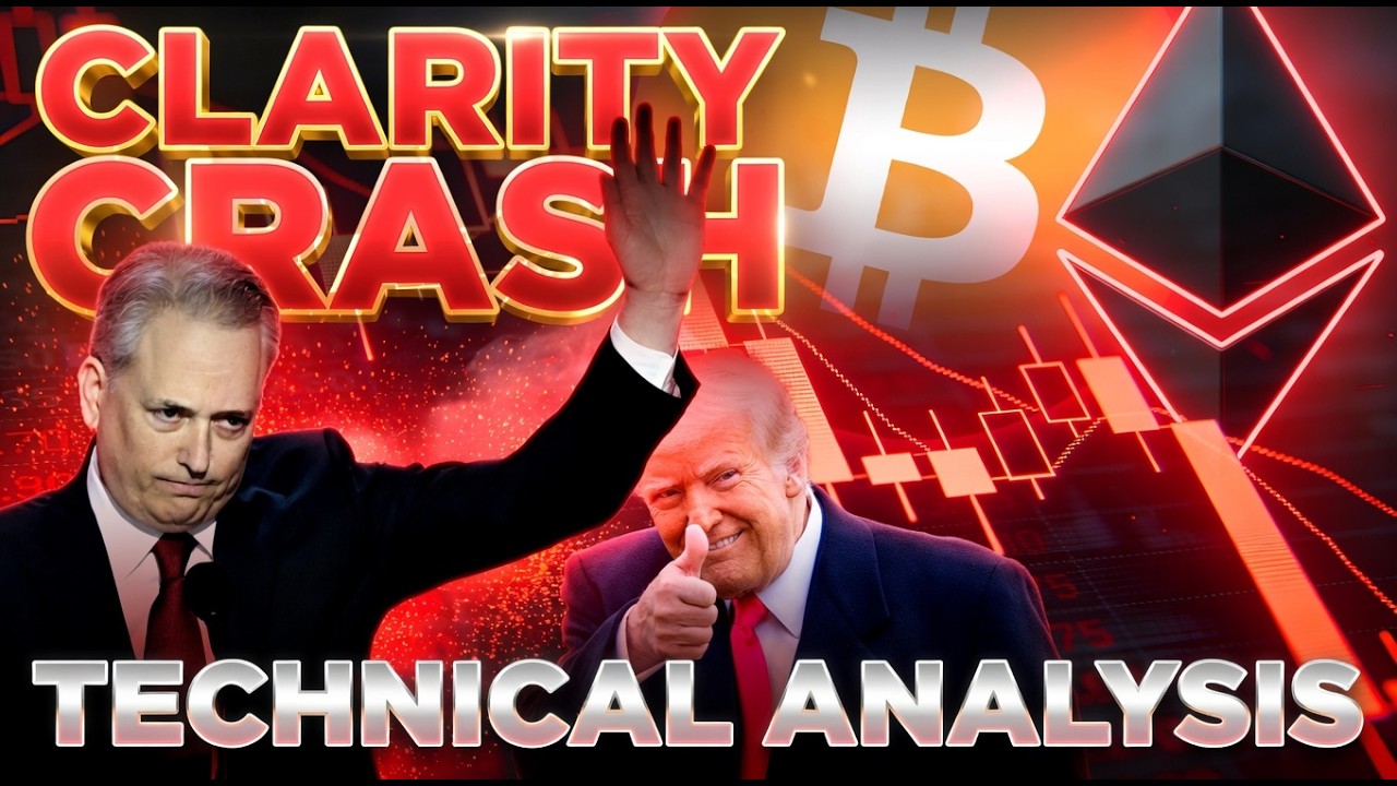 Crash Worsening After CLARITY Feud📉 @TimWarrenTrades Technical Analysis