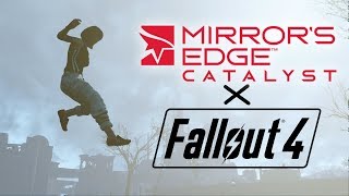 Fallout 4 turned into a surreal Mirror's Edge Parkour gamemode