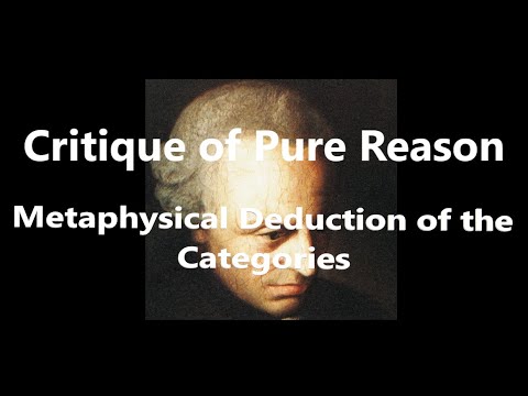 Metaphysical Deduction of the Categories | Critique of Pure Reason