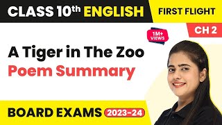 A Tiger in The Zoo: Poem Summary Nelson Mandela Long Walk to Freedom | Class 10 English (2022-2023)