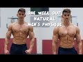 One Week Out from my First Natural Men's Physique Show! Full Refeed Day of Eating!