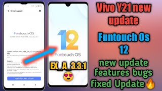 😍Vivo Y21 new update FuntouchOs 12 Dec-jan update |Vivo Y21 Android 12 update| Y21 update kaise kare