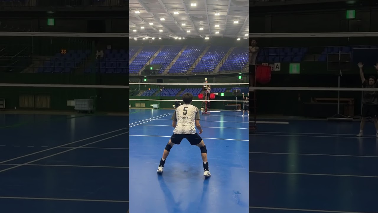 machine reception🏐#お久しぶりです #守備職人 #富田将馬 #セッター誰