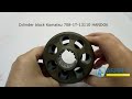 text_video Bloc cilindric Rotor Komatsu 708-1T-13110