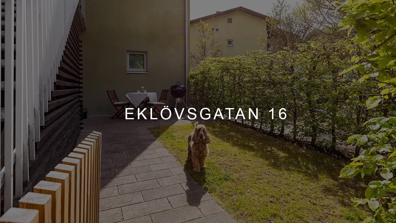 3 rum Lägenhet på Eklövsgatan 16 Biskopshagen Växjö kommun - video