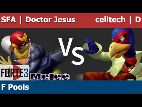 Forte 3 Melee - SFA | Doctor Jesus (C Falcon) vs celltech | D (Falco) - F Pools