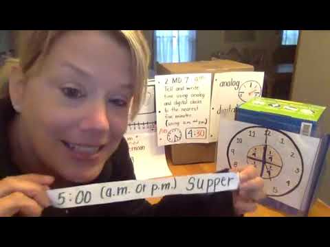 2.MD.7 Telling time to the nearest five minutes; Subitizing; StreetLiveTV