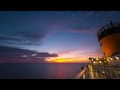 Sunset Timelapse From Cruise Ship 4K