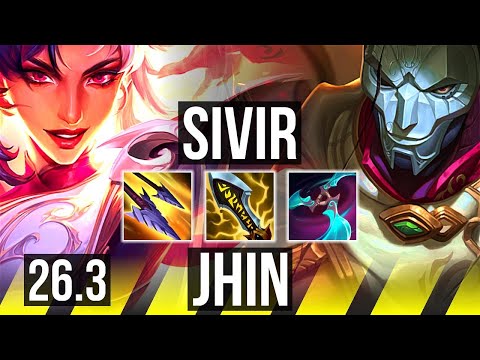 SIVIR & Bard vs JHIN & Seraphine (ADC) | 65K damage | KR Master | 26.3