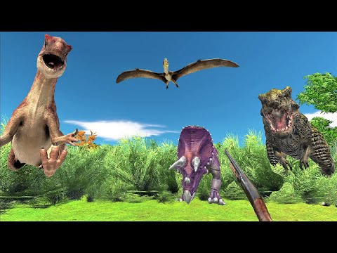 【Take 9】Survive in the grasslands with dinosaurs. FPS perspective! | Animal Revolt Battle Simulator