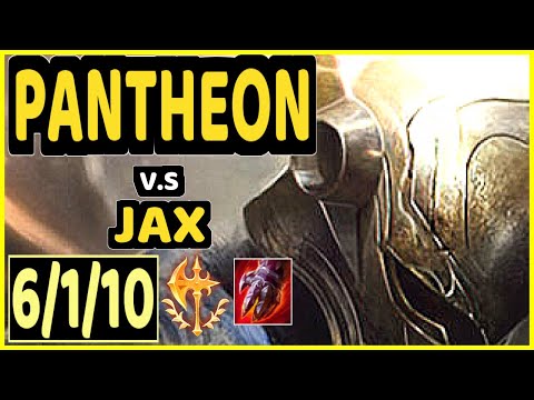 BIOPANTHER (PANTHEON) vs JAX - 6/1/10 KDA TOP GAMEPLAY - OC Ranked GRANDMASTER