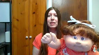 Kristy's Cabbies- Aubrey Vintage Cabbage Patch Kids Doll Collection brown corn silk hair brown eyes