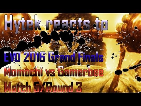 HYTEK REACTS TO - EVO 2015 Grand Finals [MOMOCHI vs GAMERBEE] [MATCH 5/ROUND 3] [USF4] [offscreen]