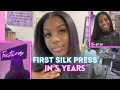 I GOT MY FIRST SILK PRESS IN 5 YEARS SALON SHOPPING MORE Arianna Maria Silkpress